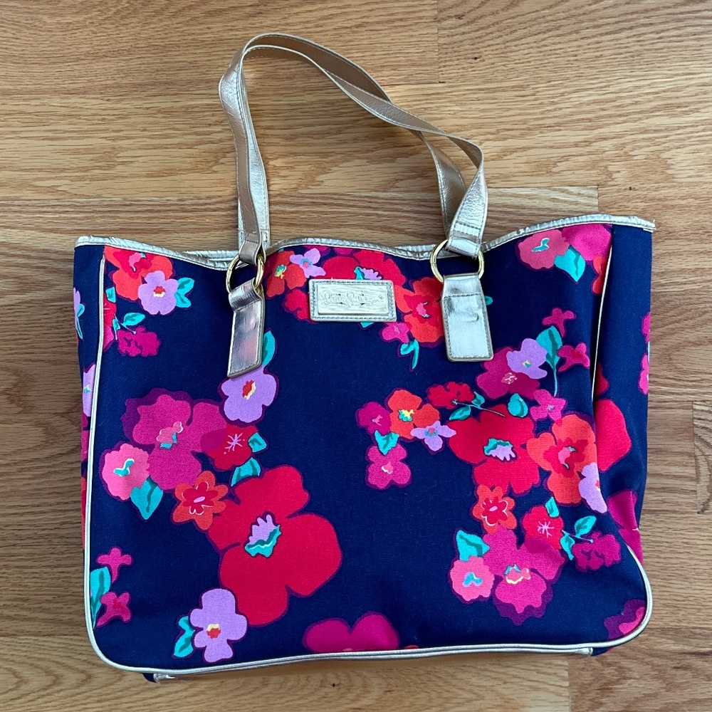 Lilly Pulitzer Floral Beach Tote